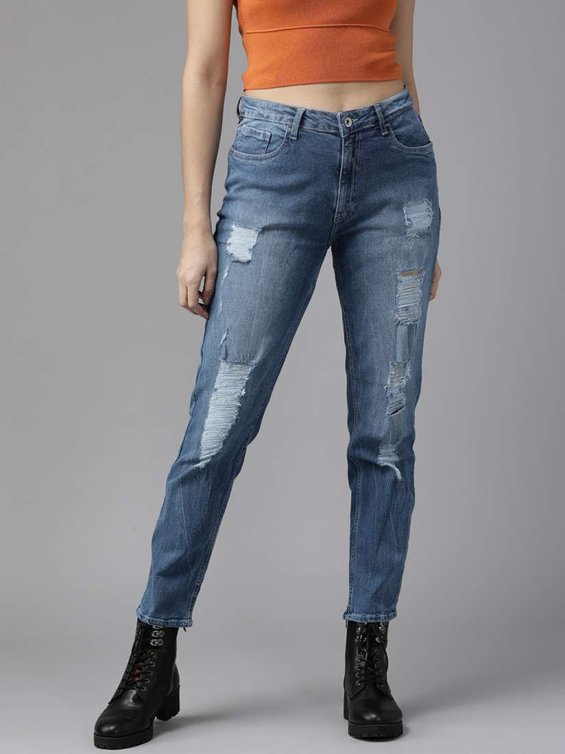 Torn jeans myntra cheap