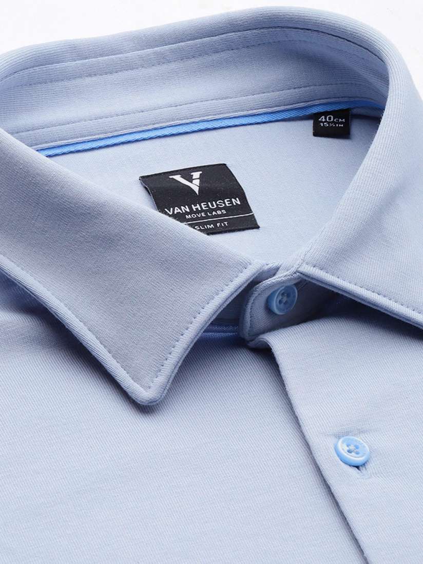 Buy Van Heusen Pure Cotton Slim Fit Opaque Formal Shirt Shirts for Men 23231654 Myntra