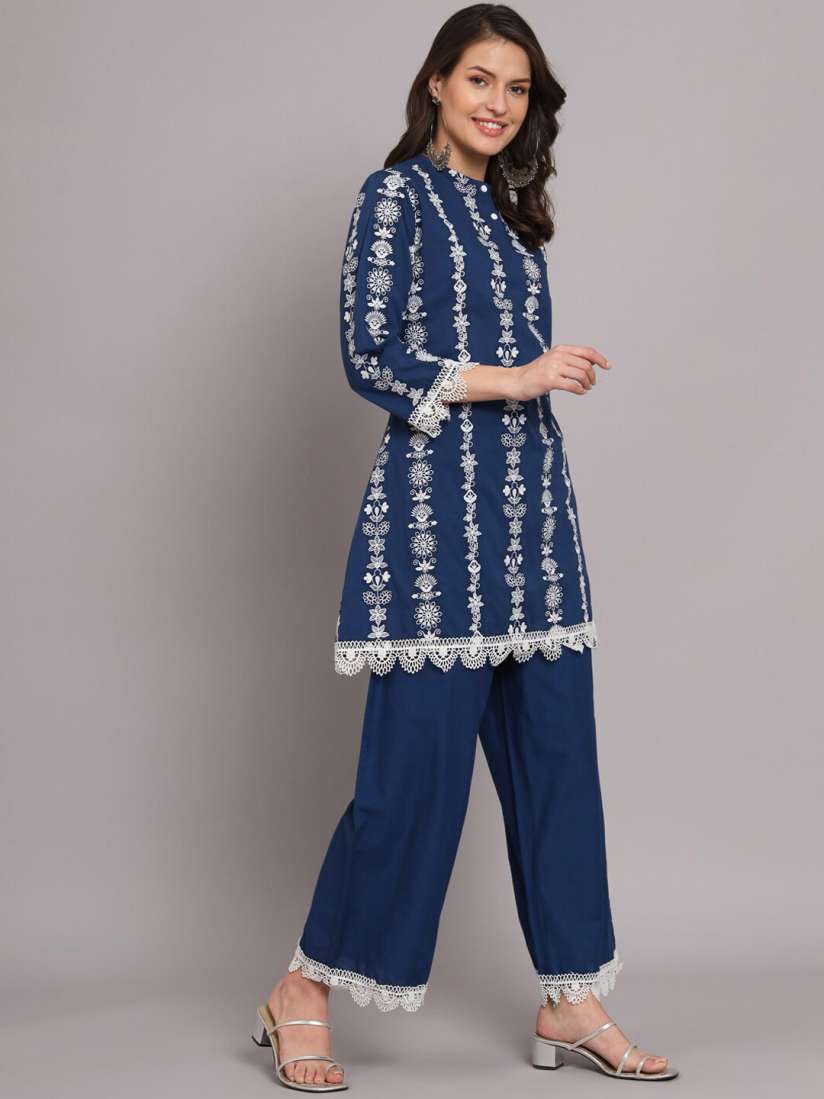Myntra online kurti with palazzo sale