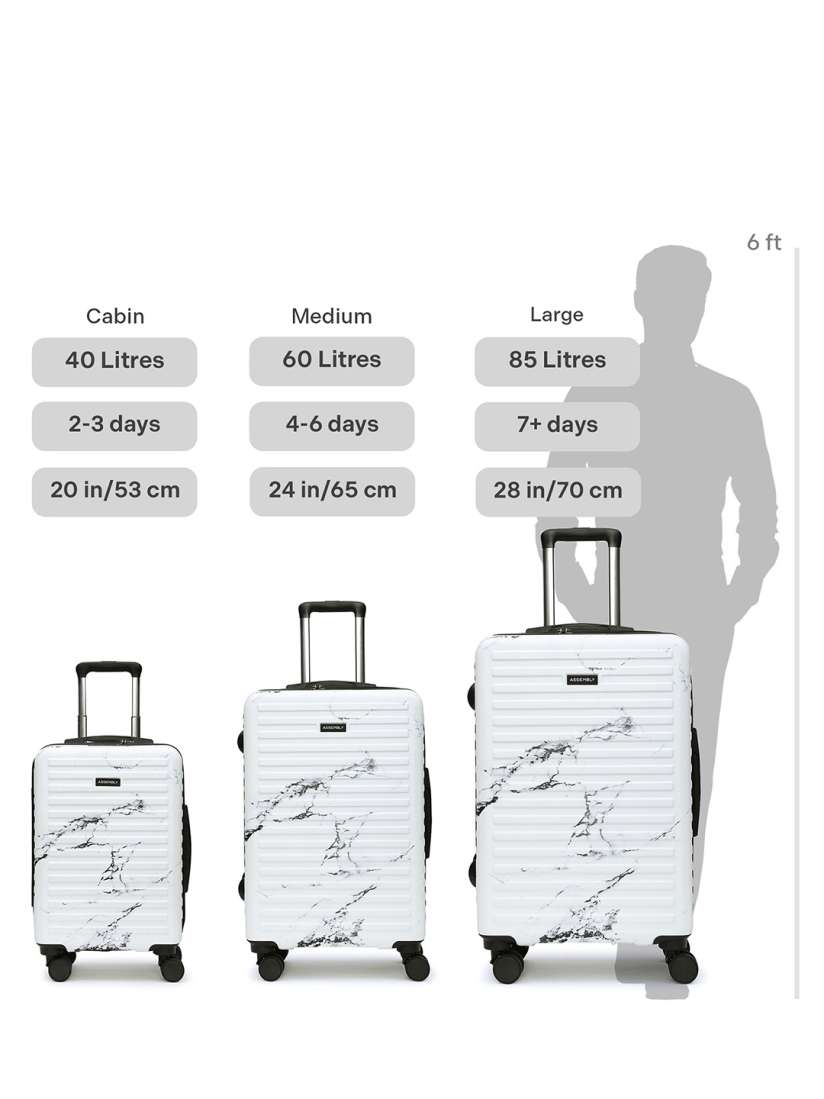 Marble cabin luggage store