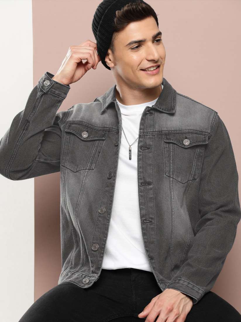 Gray denim jacket on sale