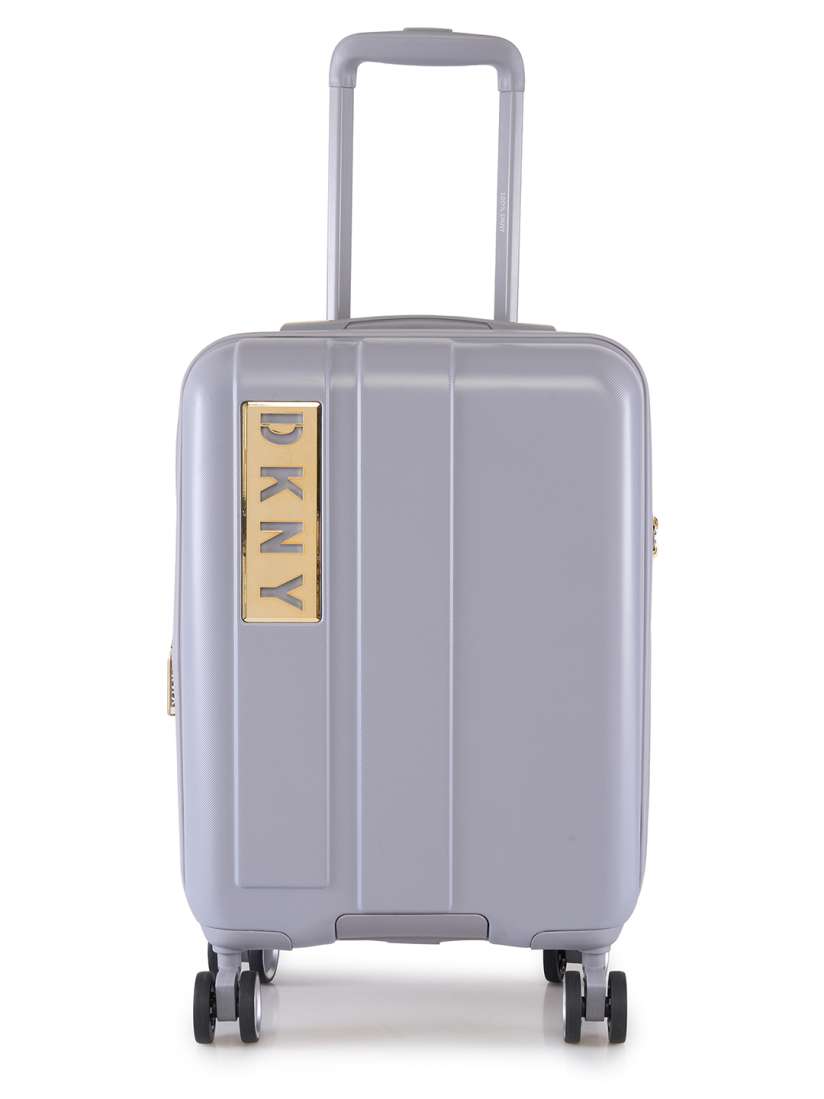 Buy DKNY City Block White Silver Gold Hard Case 20 Cabin Trolley Trolley Bag for Unisex 23257258 Myntra