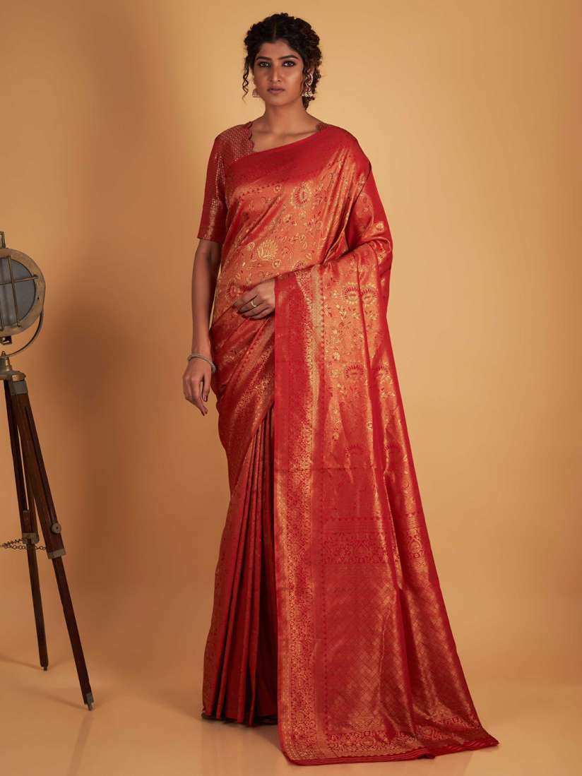 Buy Vardha Woven Design Zari Kanjeevaram Saree Sarees for Women 23258736 Myntra