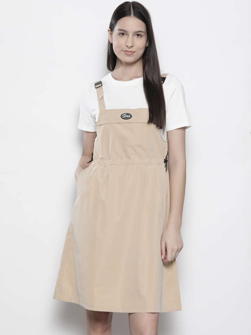 T shirt pinafore dress online