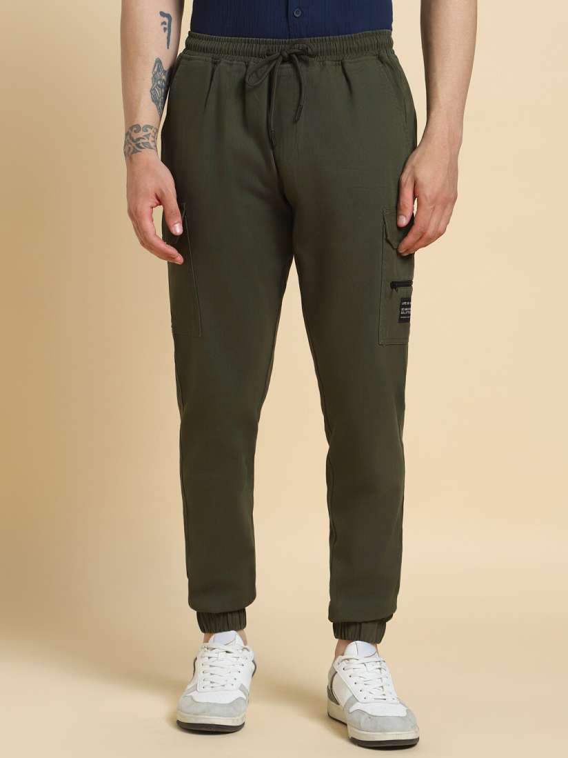 Buy High Star Men Mid Rise Cargo Joggers Trousers for Men 23260832 Myntra