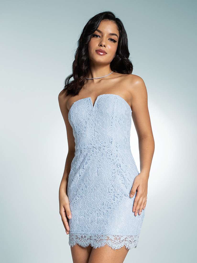 Buy Zalora Studios Off Shoulder Sheath Mini Dress Dresses for Women 23261762 Myntra