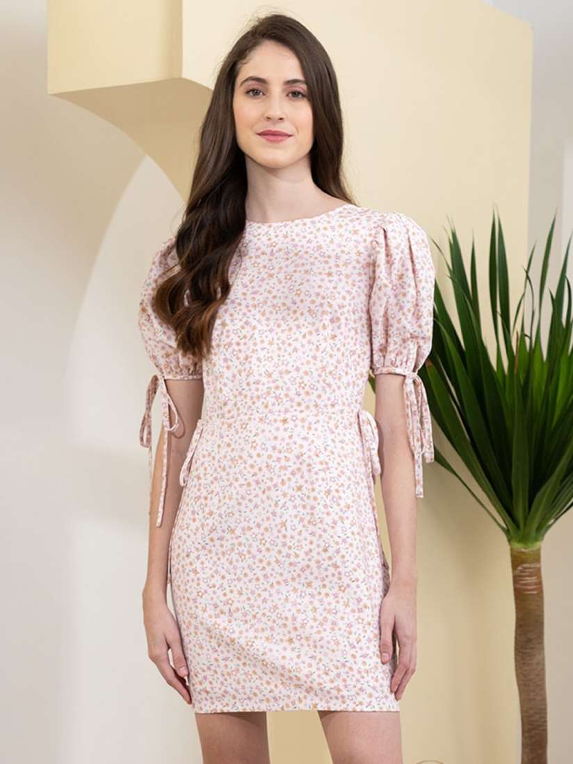 Buy Zalora Studios Floral Print Flutter Sleeve A Line Dress Dresses for Women 23261906 Myntra