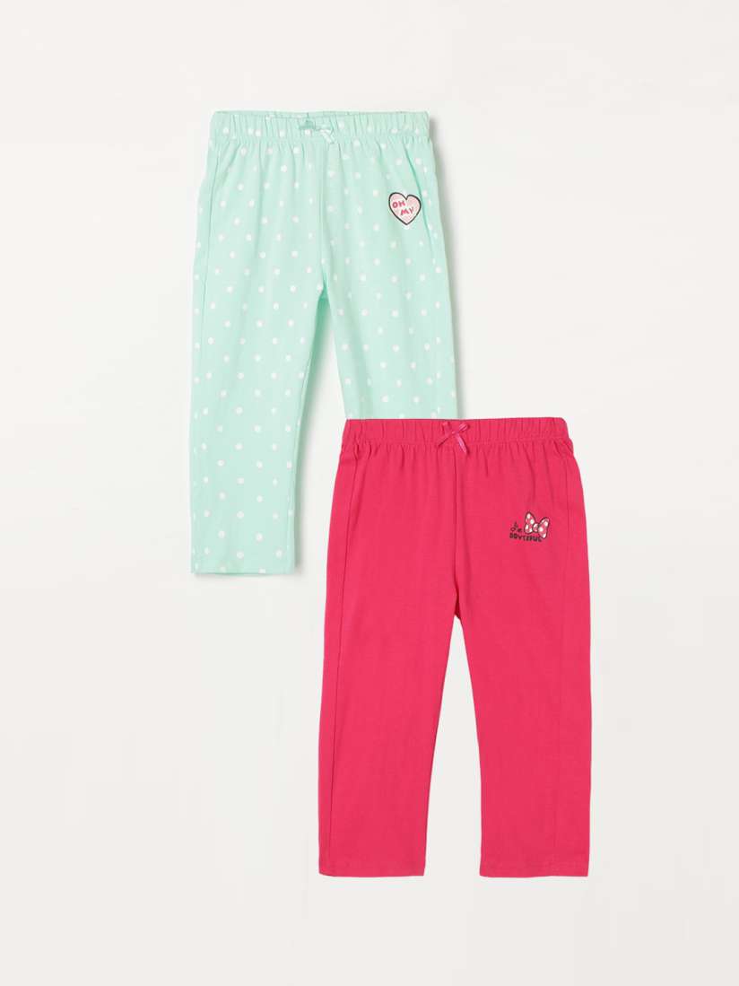 Buy Juniors by Lifestyle Girls Pack of 2 Cotton Mid Rise Lounge Pants Lounge Pants for Girls 23264700 Myntra