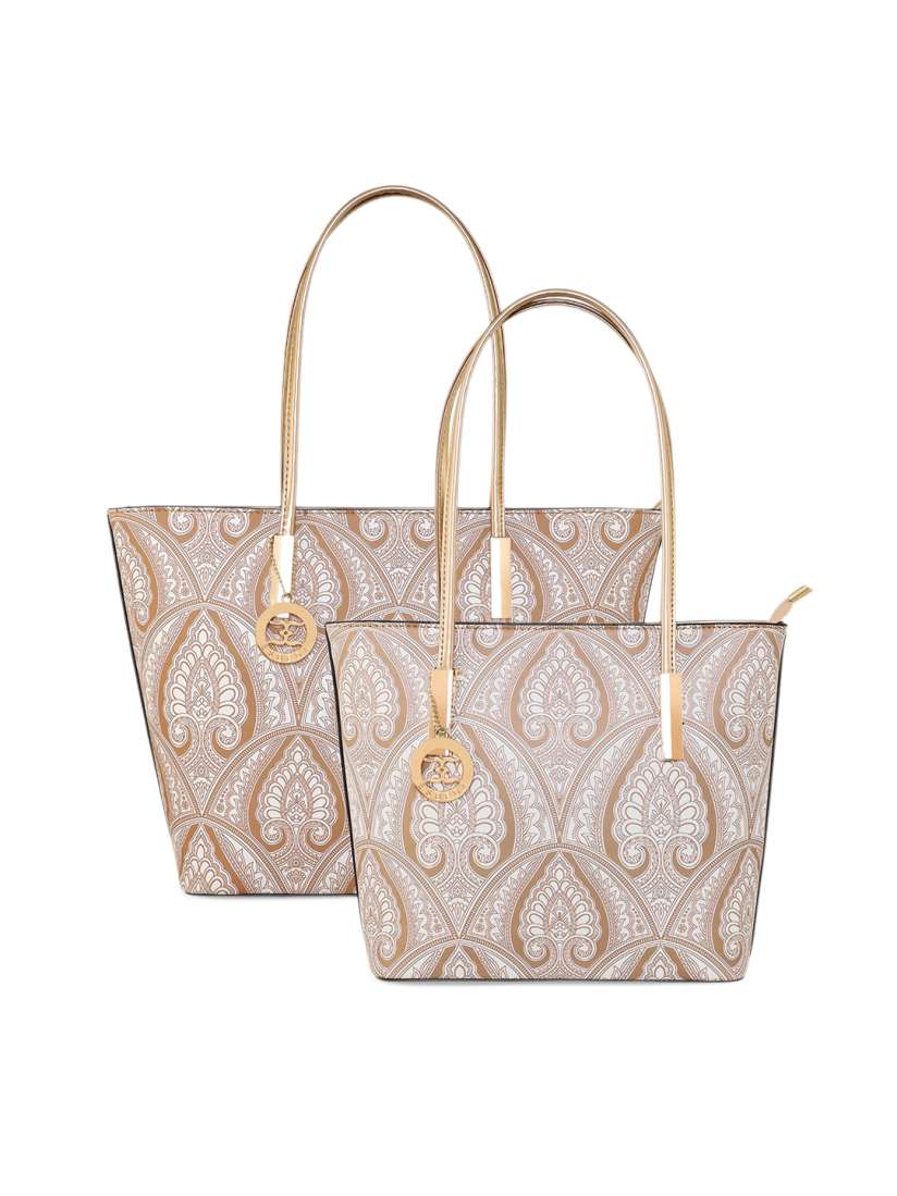 Buy ESBEDA Pack Of 2 Ethnic Motifs Printed Structured Shoulder Bags Handbags for Women 23266300 Myntra