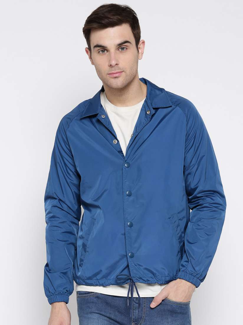 Buy FOREVER 21 Men Blue Printed Back Lightweight Tailored Jacket Jackets for Men 2326781 Myntra