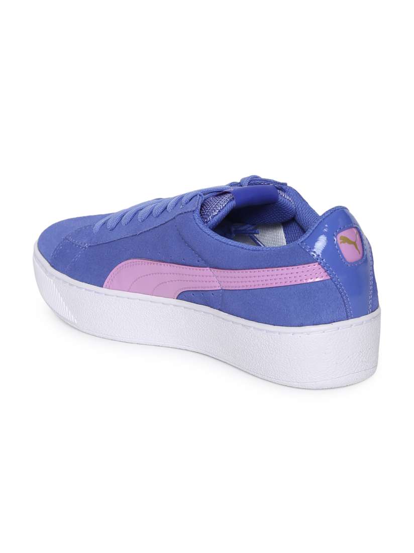 Buy Puma Women Blue Vikky Platform Suede Sneakers Casual Shoes for Women 2327524 Myntra