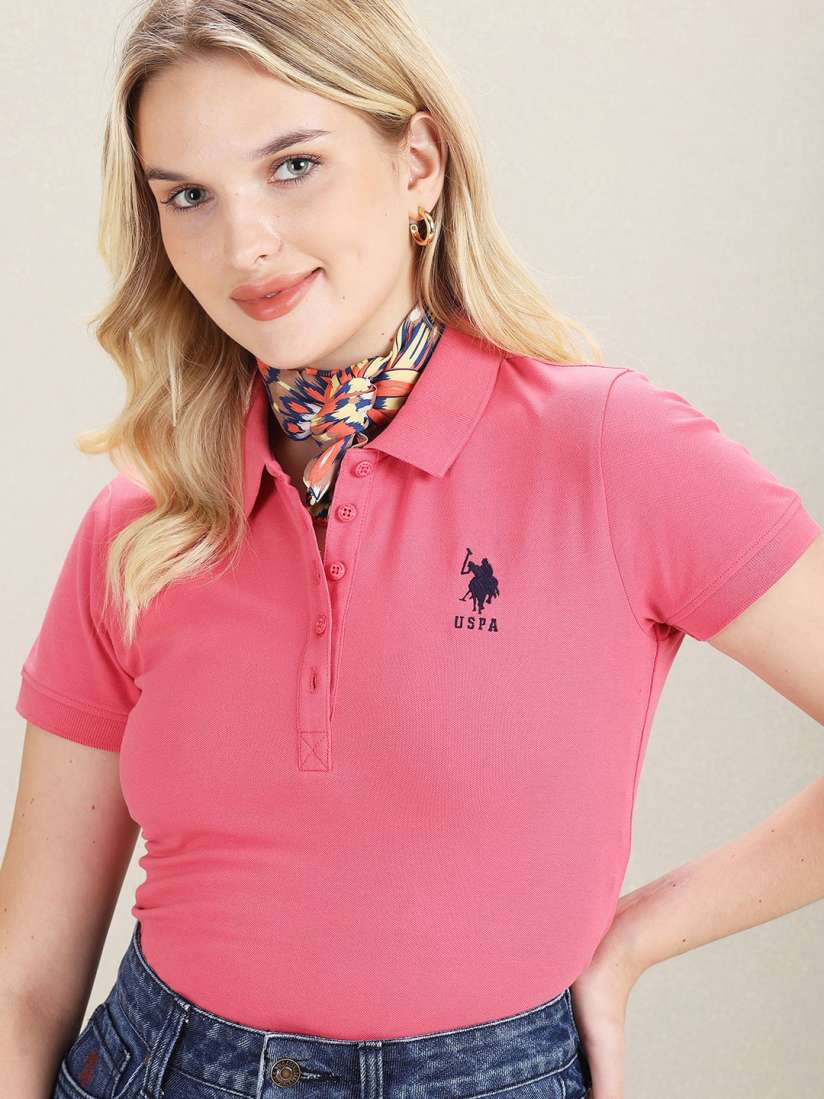 Ladies polo t shirt hot sale