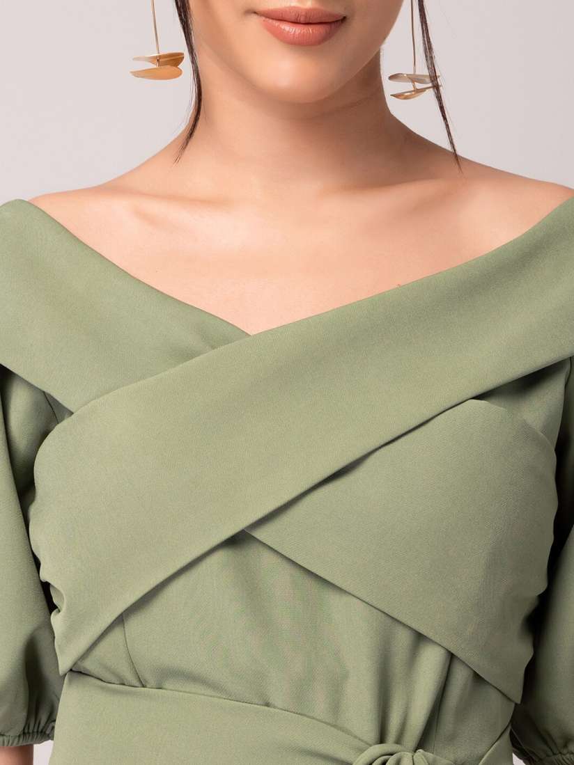 Faballey green jumpsuit outlet