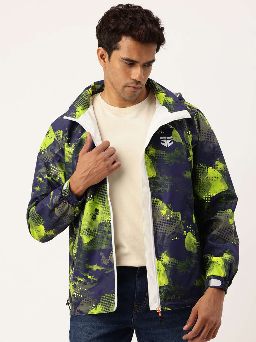 Buy Sports52 wear Printed Hooded Rain Jacket Rain Jacket for Men 23298078 Myntra