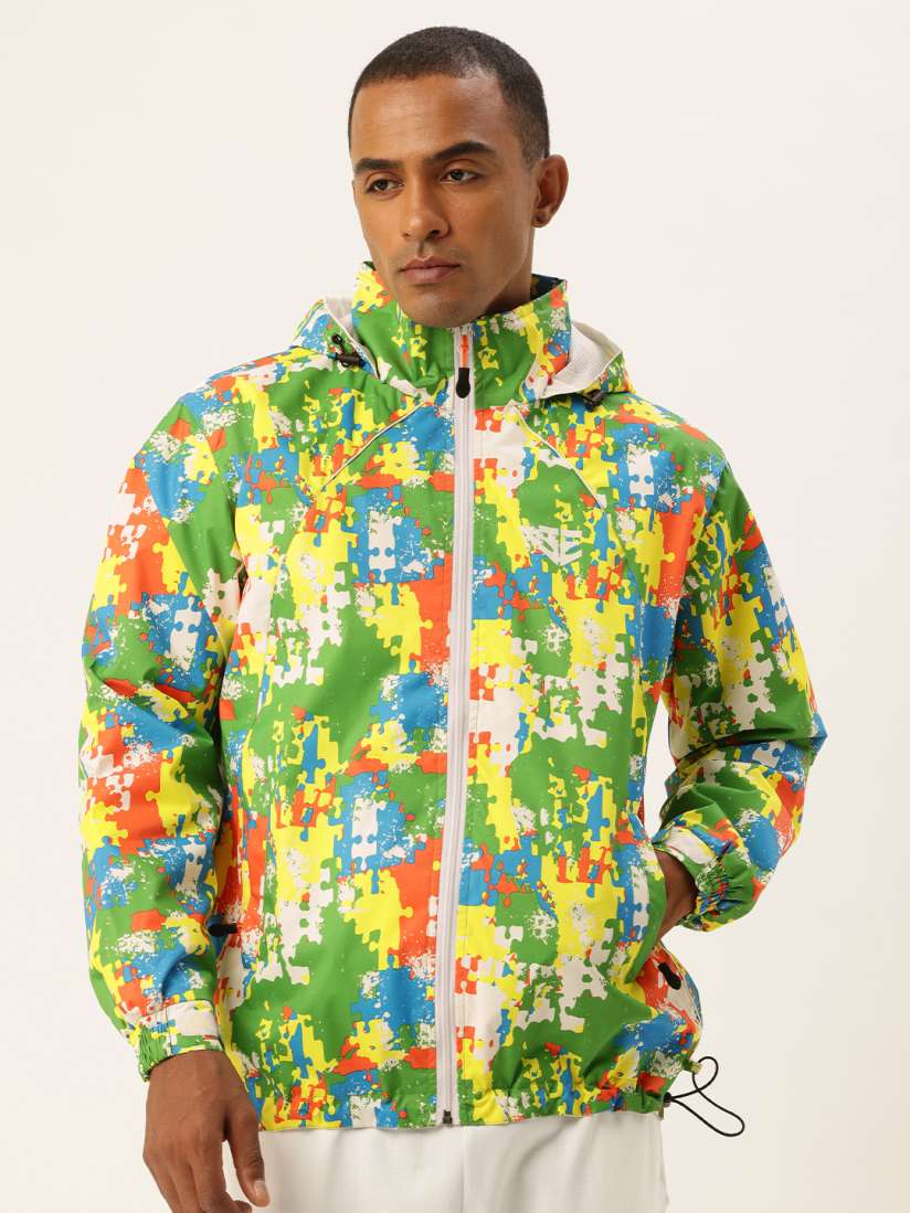 Buy Sports52 wear Printed Hooded Rain Jacket Rain Jacket for Men 23298108 Myntra