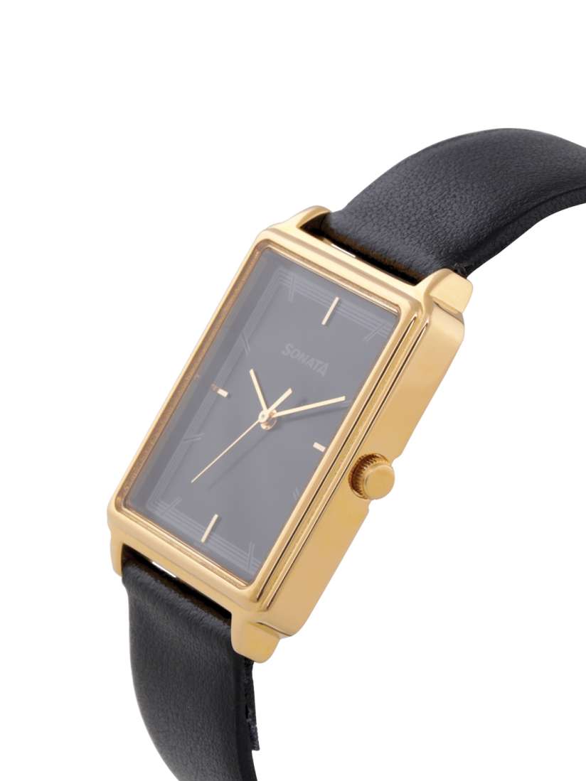 Buy Sonata Essentials Men Black Analogue watch 77084YL02 Watches for Men 2330723 Myntra