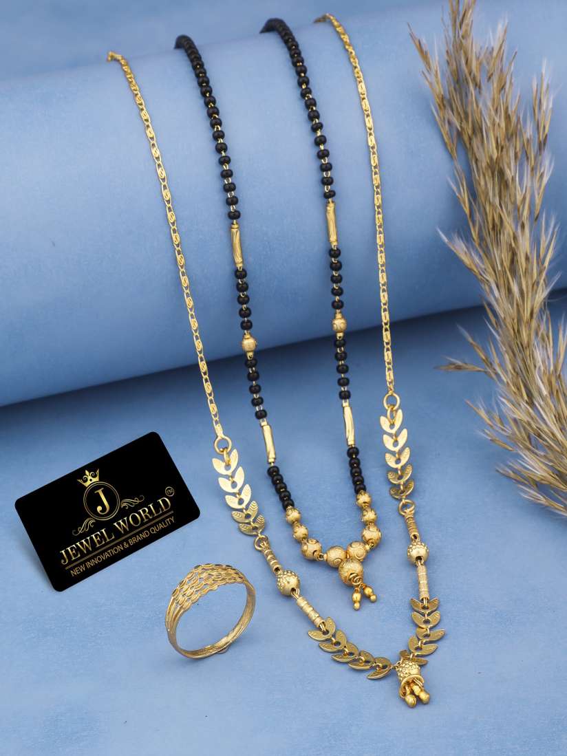 Triple chain mangalsutra discount
