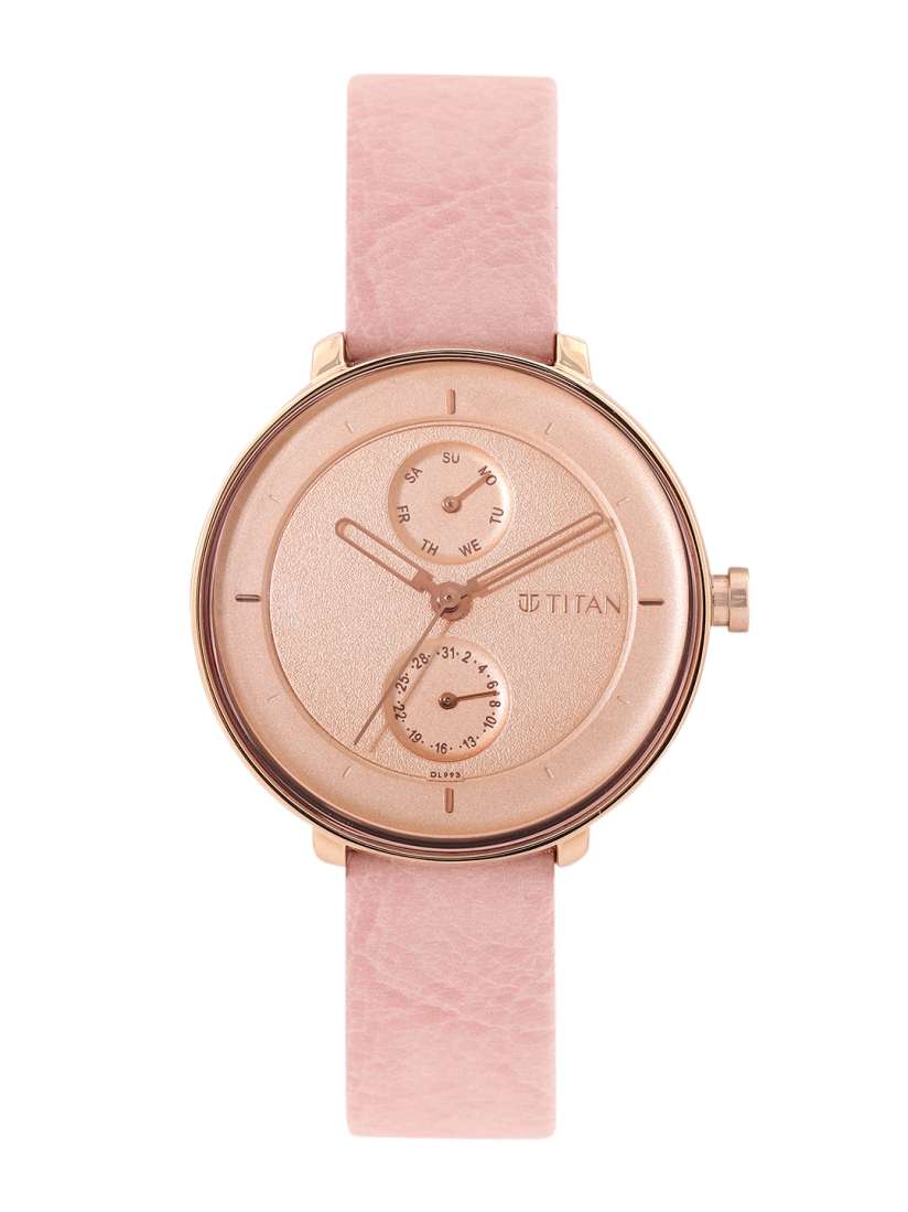 Buy Titan Women LADIES WORKWEAR Leather Analogue Watch NR2651WL06 Watches for Women 23315214 Myntra