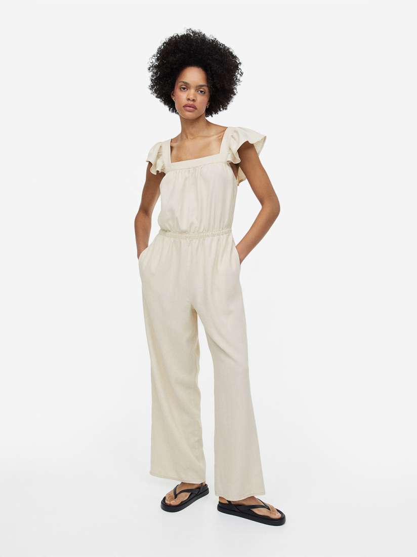 Buy H M Women Linen Blend Jumpsuit Jumpsuit for Women 23315426 Myntra