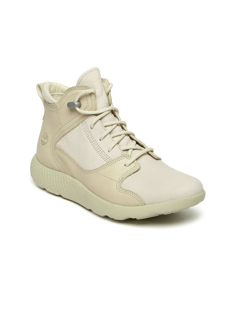 Buy Timberland Women Beige Colourblocked FLYROAM HIKER Leather High Top Sneakers Casual Shoes for Women 2331901 Myntra