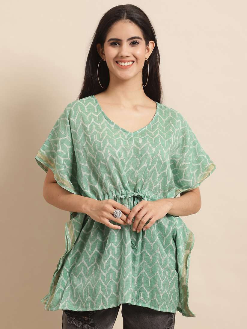 Kaftan tops myntra clearance