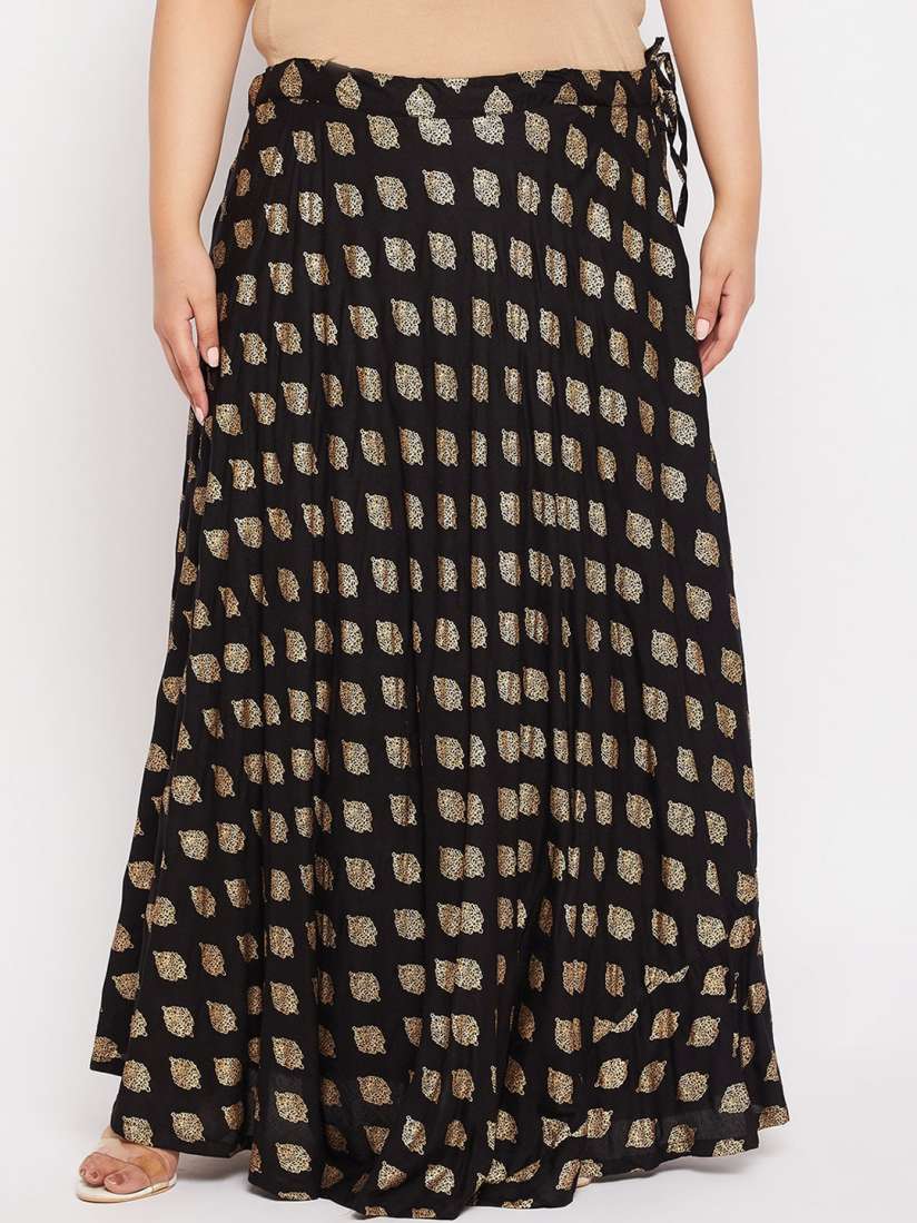 Buy CLORA CREATION PLUS Plus Size Printed Flared Rayon Skirt Skirts for Women 23320766 Myntra