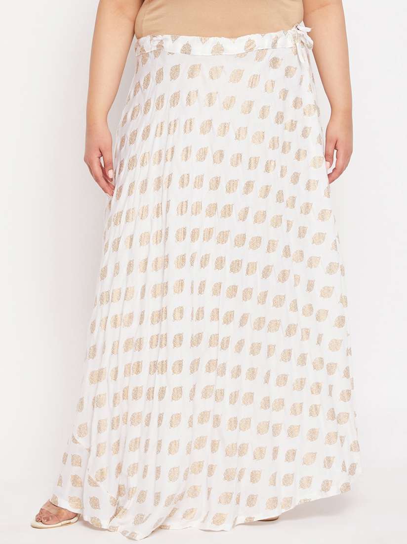 Buy CLORA CREATION PLUS Plus Size Printed Flared Rayon Skirt Skirts for Women 23320778 Myntra