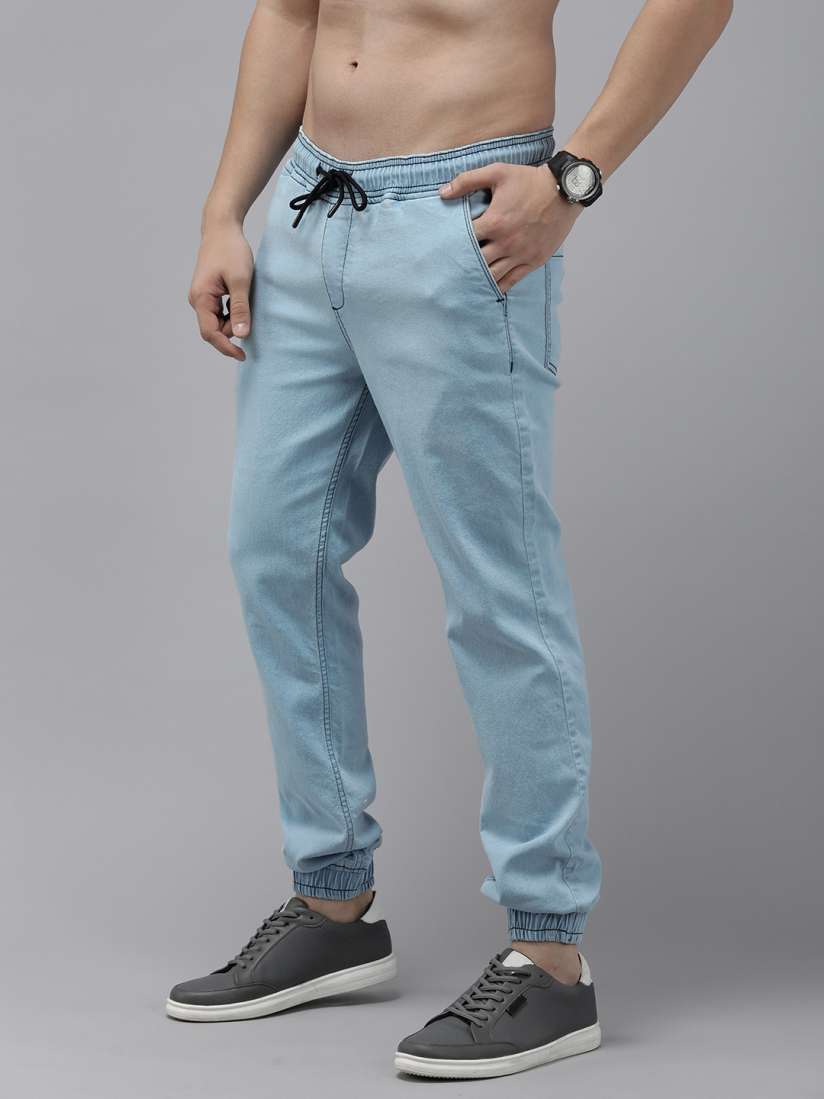 Soft denim joggers mens new arrivals
