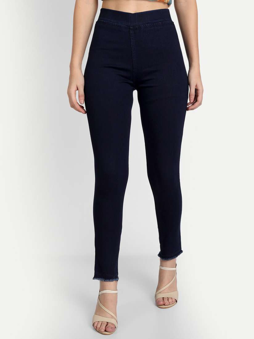 Buy BAESD Women High Rise Denim Jeggings Jeggings for Women 23323100 Myntra