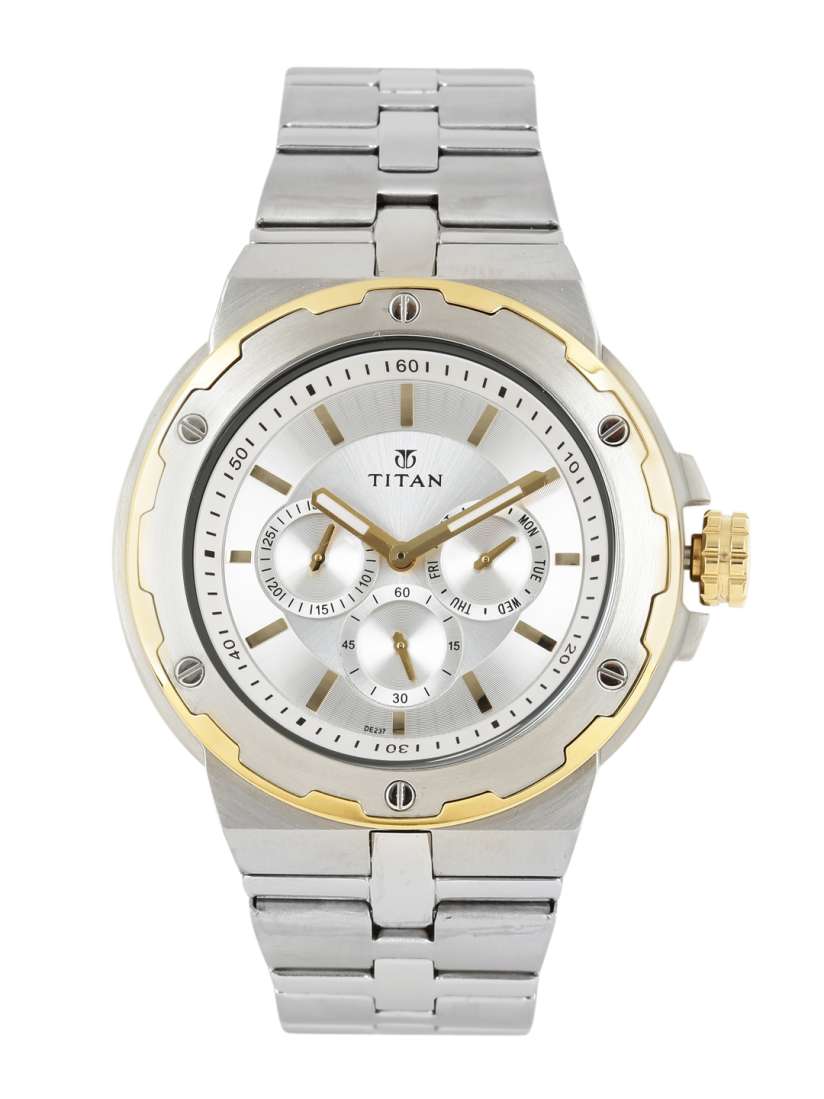Buy Titan Men Silver Toned Analogue Watch 1654BM01 BBD Watches for Men 2333214 Myntra
