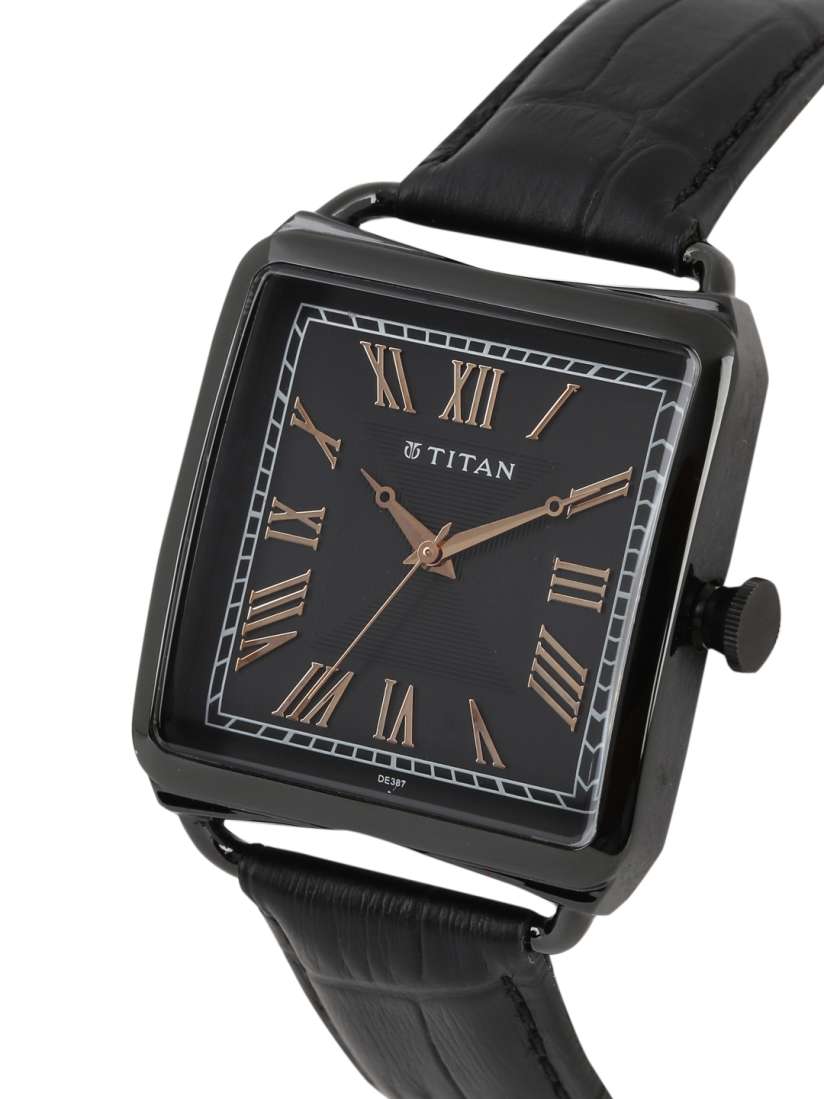 Buy Titan Men Black Analogue Watch 1676NL01 Watches for Men 2333219 Myntra