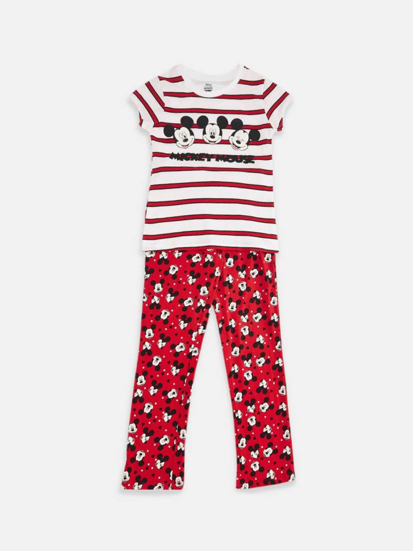 Buy Pantaloons Junior Girls Mickey Friends Printed Pure Cotton Night suit Night suits for Girls 23335858 Myntra