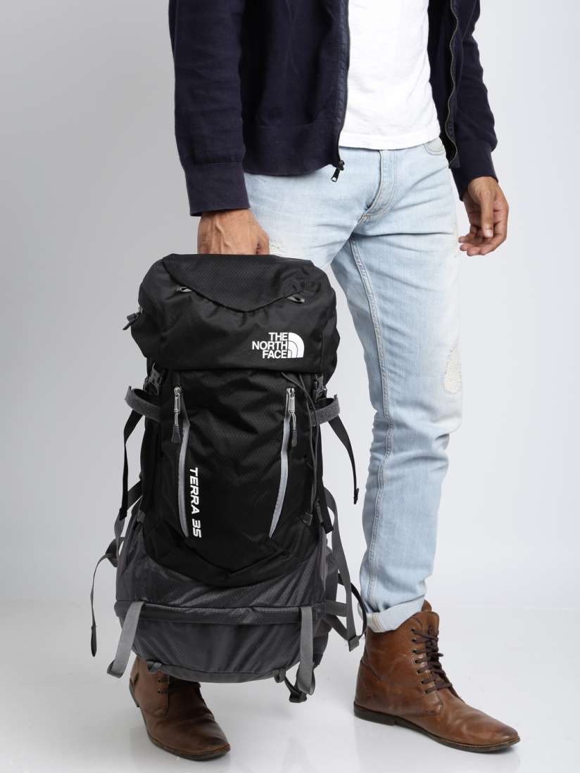 Buy The North Face Unisex Black & Grey Terra 35 Rucksack