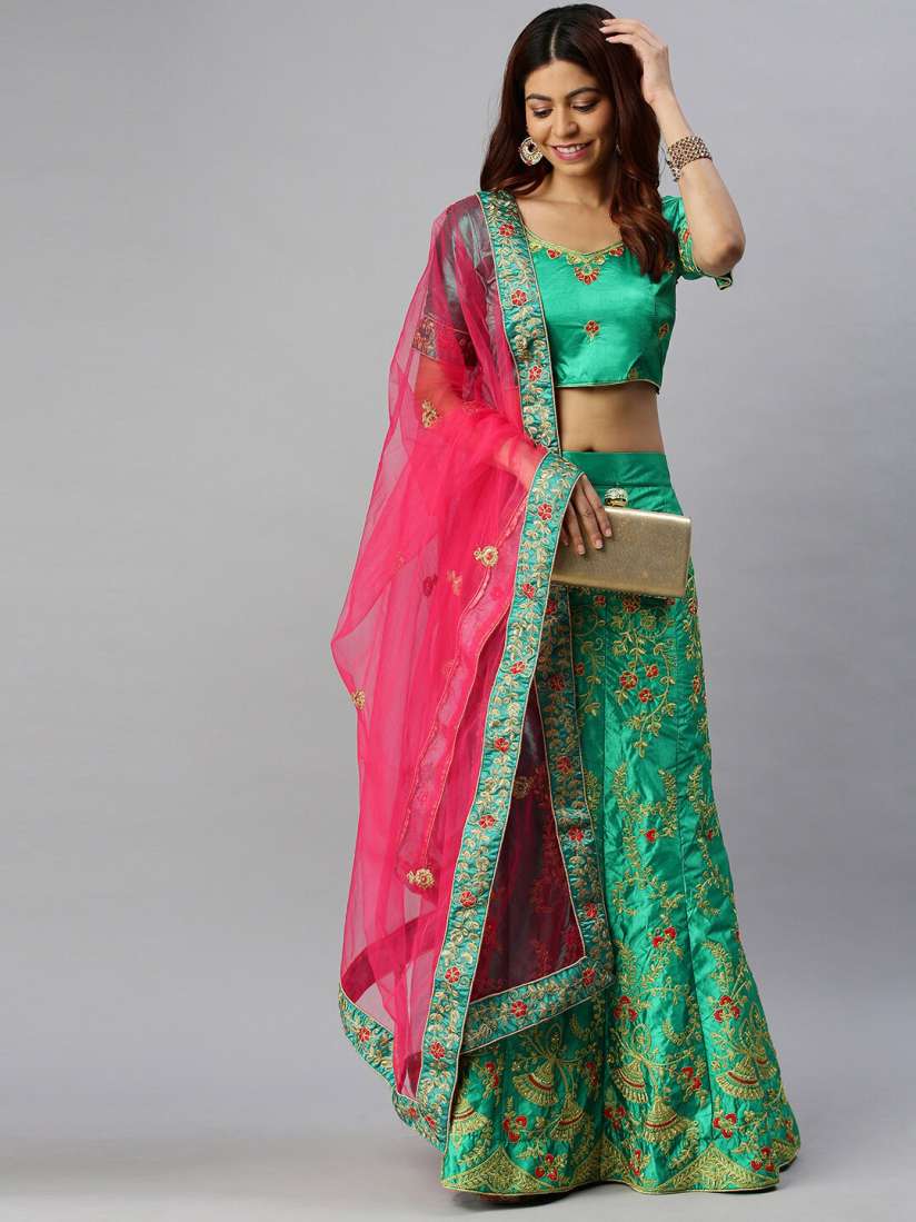 Buy Sangria Embroidered Lehenga Choli Lehenga Choli for Women 23345412 Myntra
