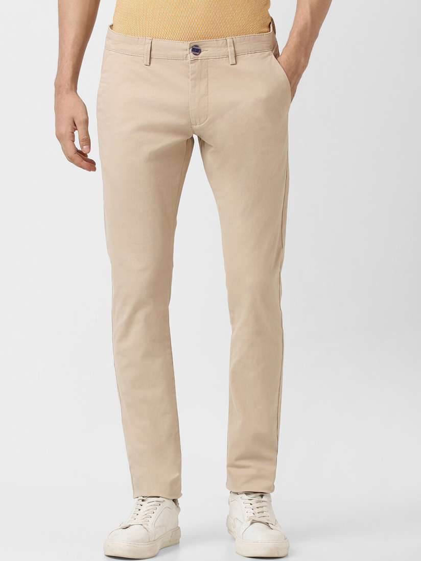 Buy Peter England Casuals Men Skinny Fit Casual Trousers Trousers for Men 23345696 Myntra