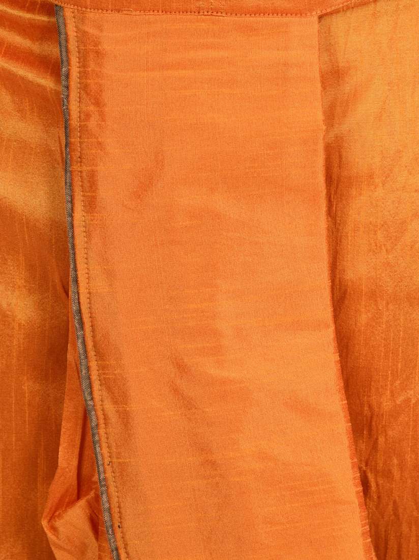 Buy Deyann Men Orange Dupion Silk Dhoti Dhotis for Men 2334689 Myntra