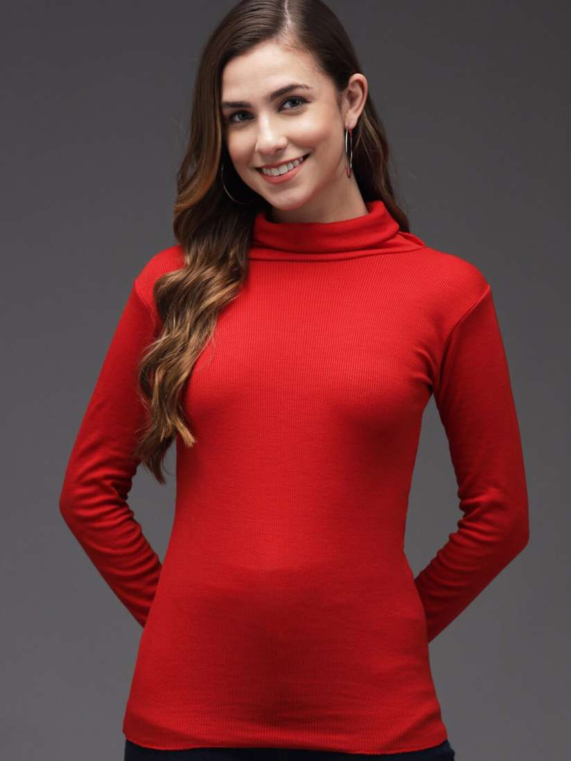 Turtle neck tops myntra discount