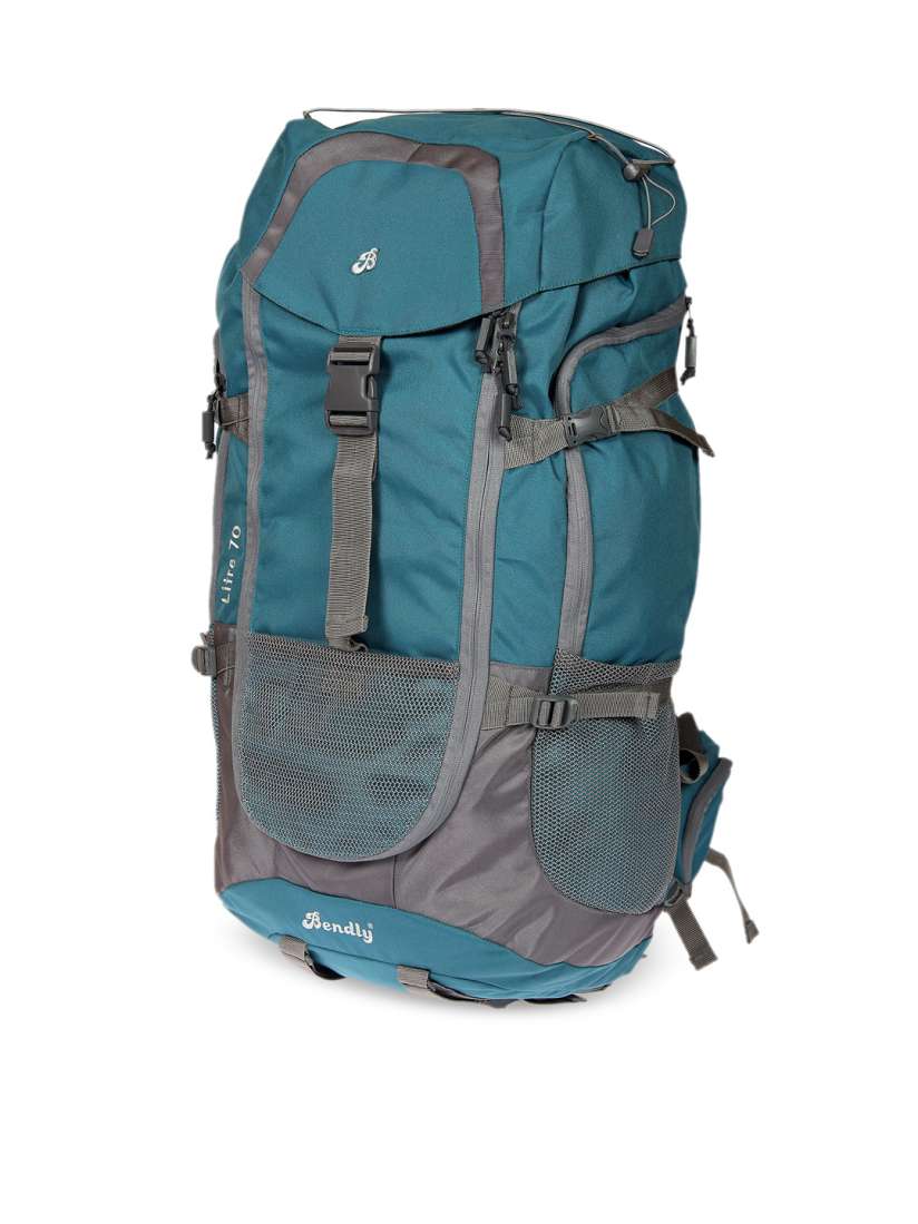 Buy Bendly Unisex Grey Teal Rucksack Rucksacks for Unisex 2335340 Myntra