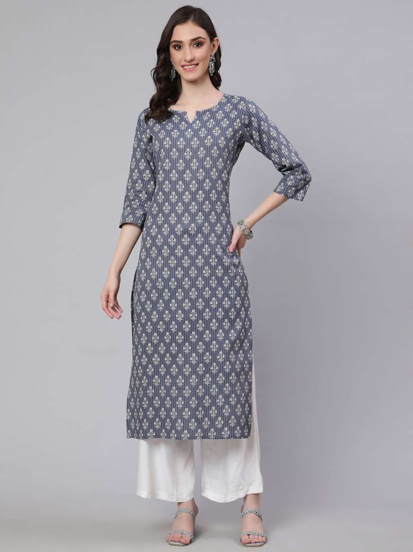 Buy Nayo Women Ethnic Printed Straight Kurta Kurtas for Women 23353920 Myntra
