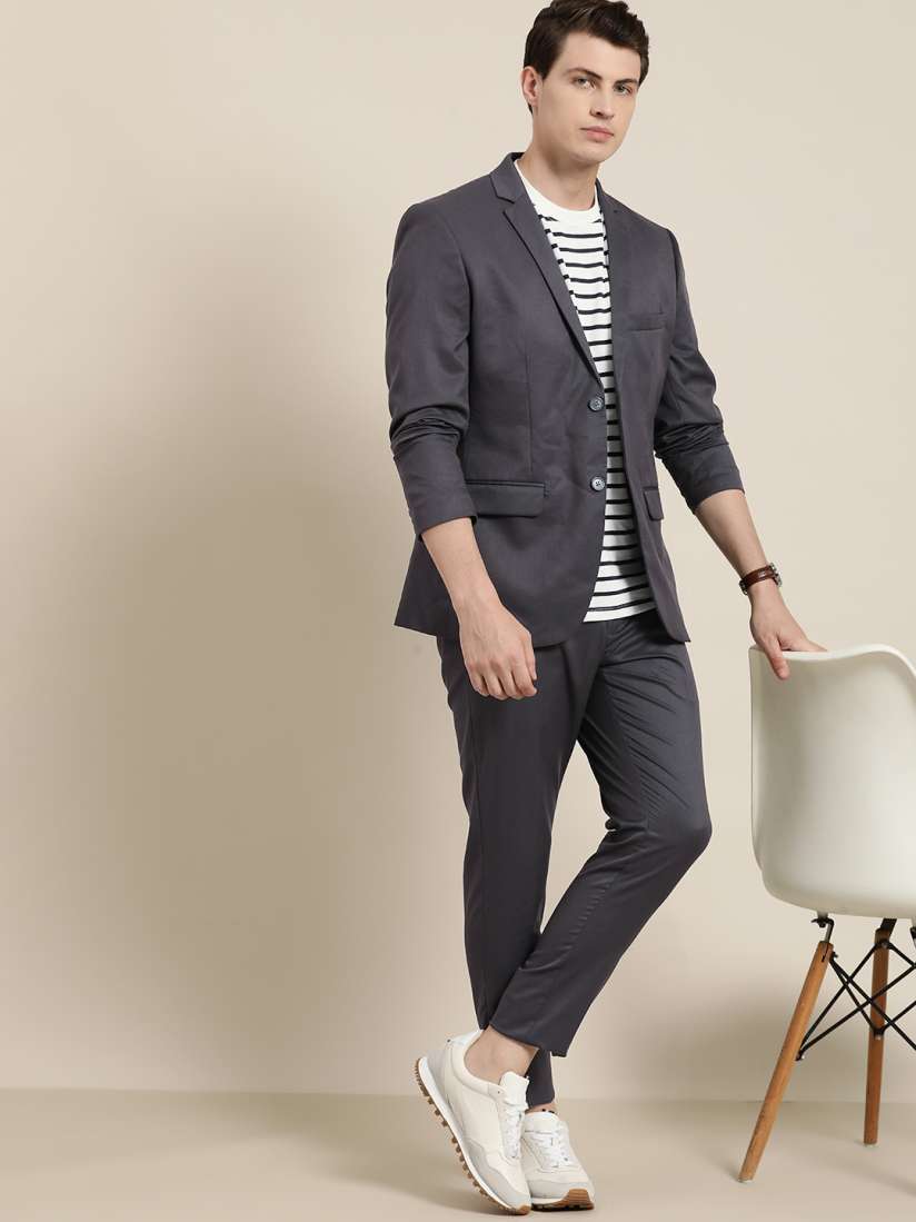 Buy INVICTUS Men Slim Fit Single Breasted 2 Piece Casual Suit Suits for Men 23358648 Myntra