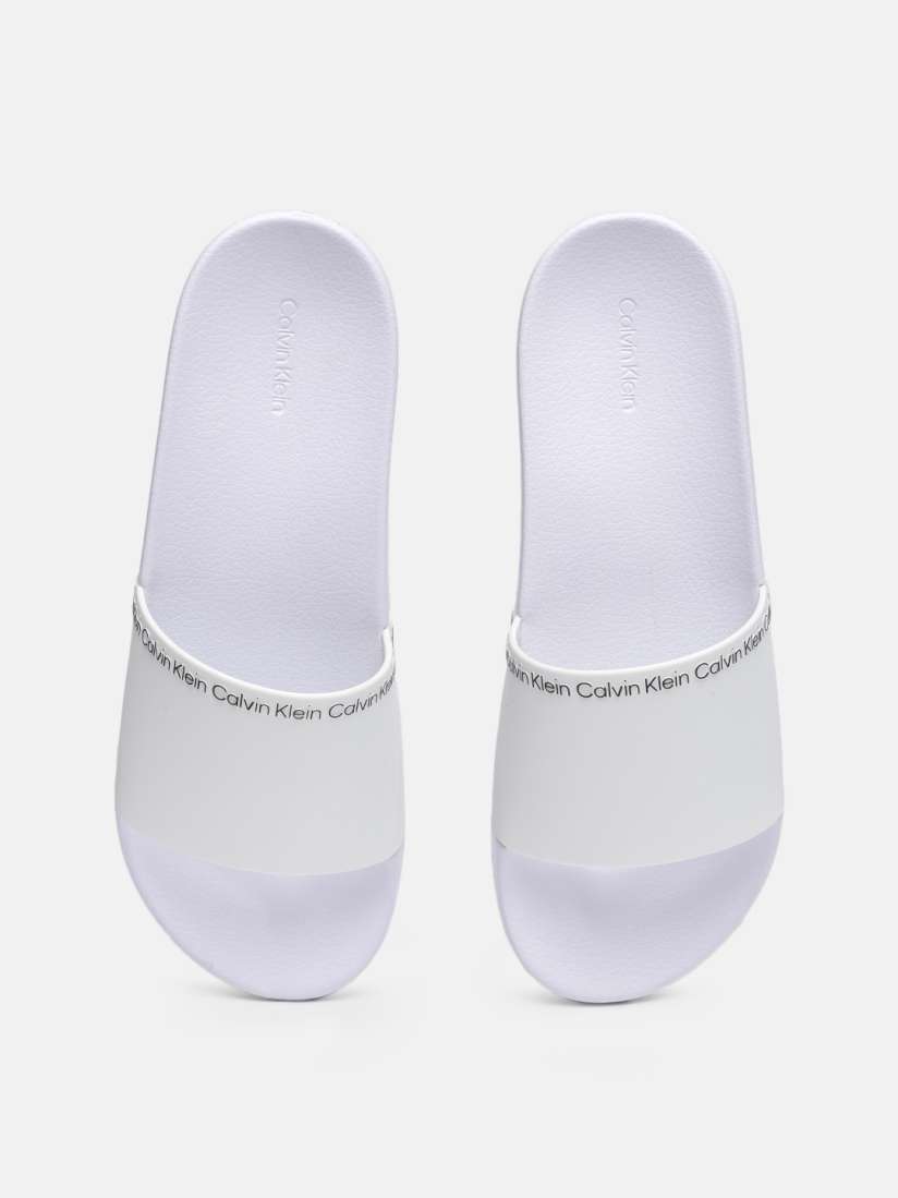 Buy Calvin Klein Men Brand Logo Printed Sliders Flip Flops for Men 23362316 Myntra
