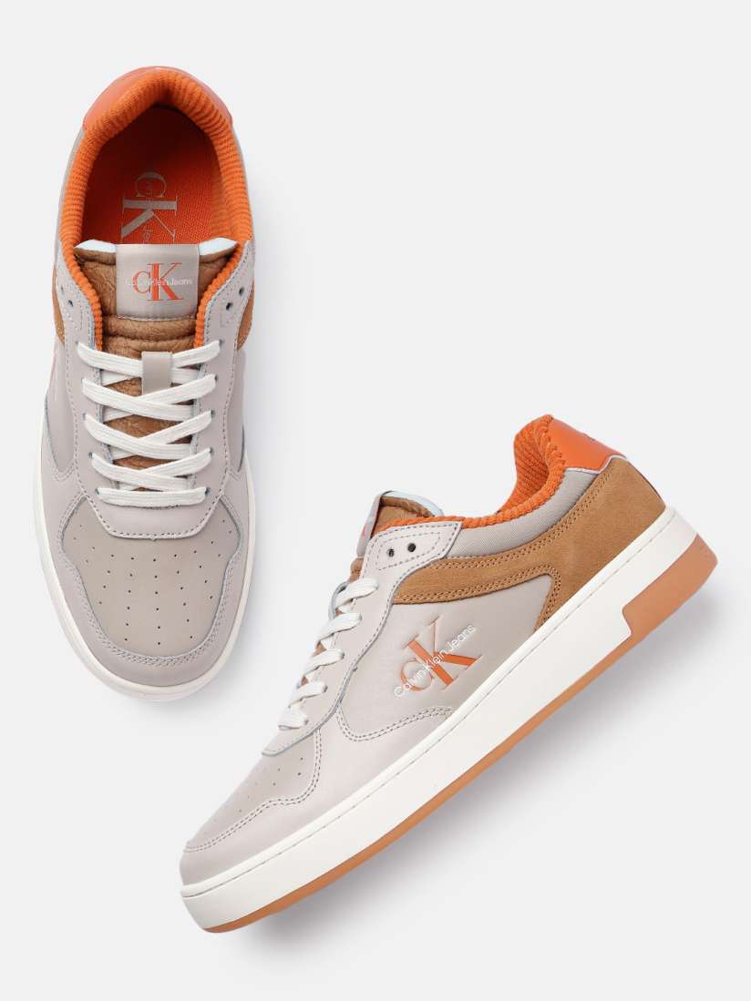 Buy Calvin Klein Men Solid Leather Sneakers Casual Shoes for Men 23362514 Myntra