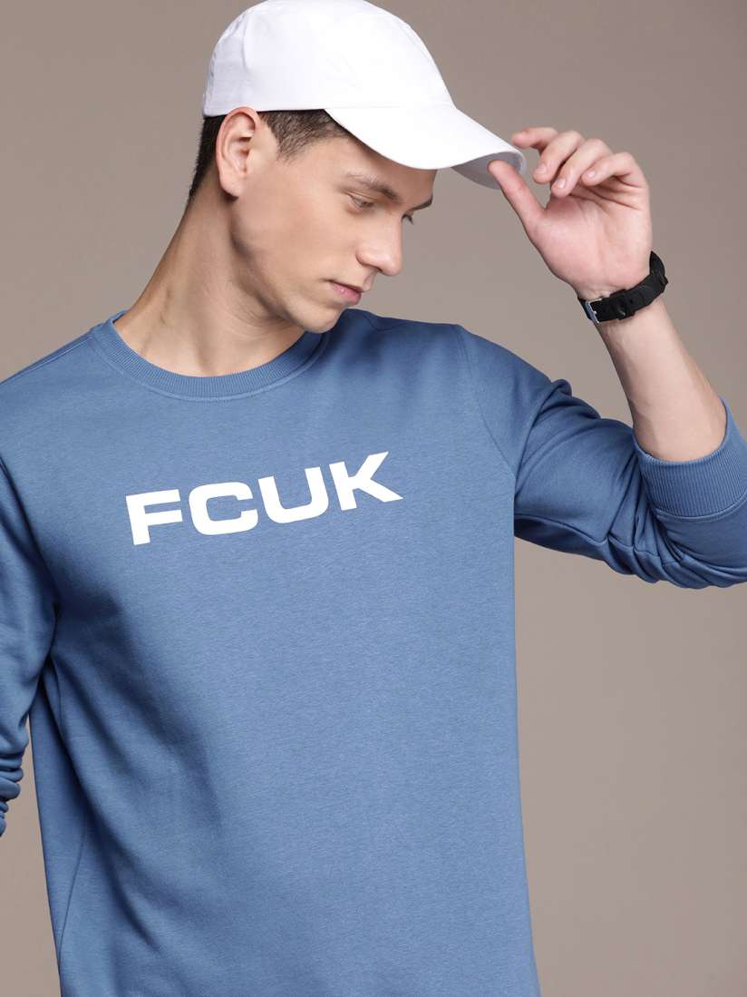 Buy FCUK Brand Logo Printed Sweatshirt Sweatshirts for Men 23362898 Myntra