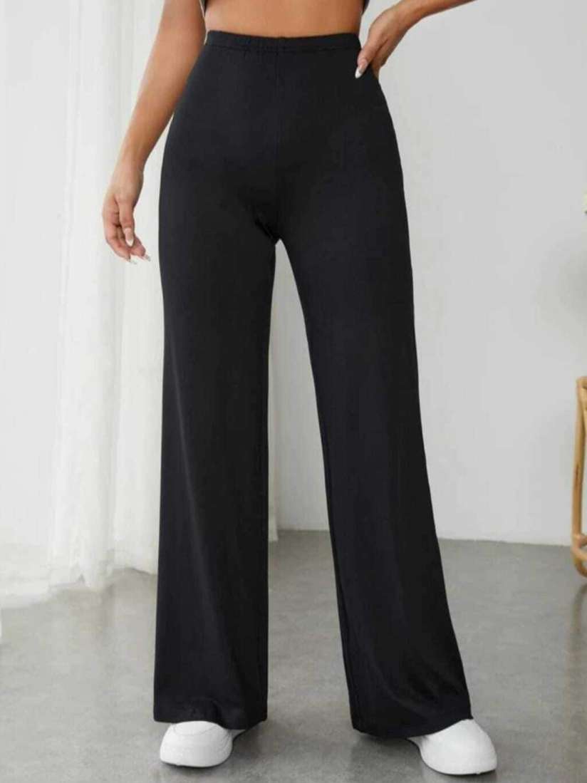 Buy Next One Women Relaxed Straight Leg Loose Fit High Rise Easy Wash Trousers Trousers for Women 23367596 Myntra