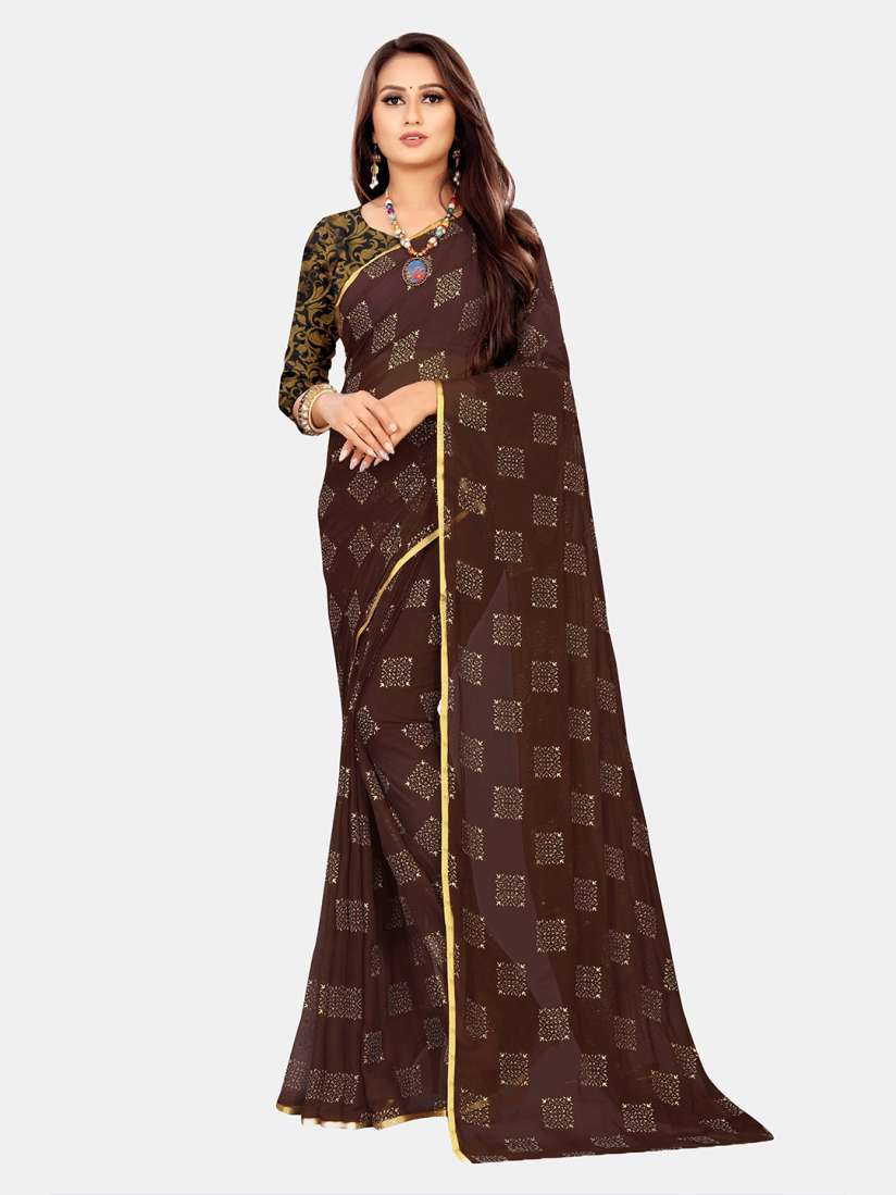 Chiffon saree in myntra top