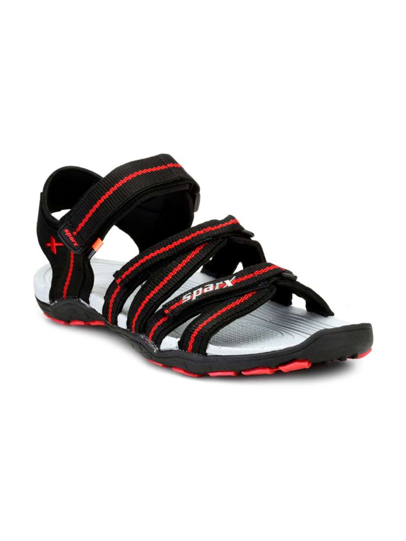 Sparx men black red sandals top