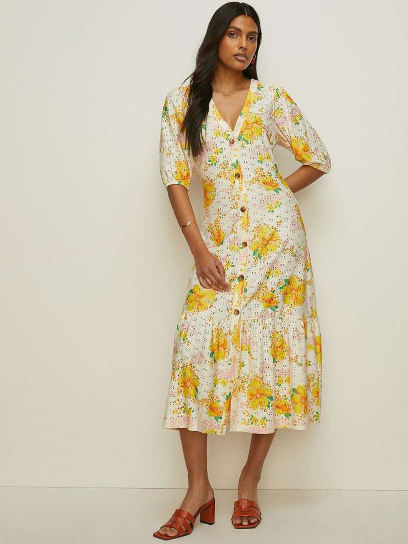 Oasis midi scheiden dress