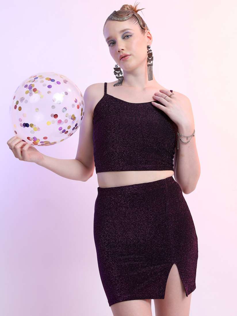 Crop top with skirt in myntra best sale