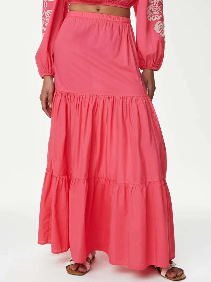 Marks and spencer red maxi skirt clearance