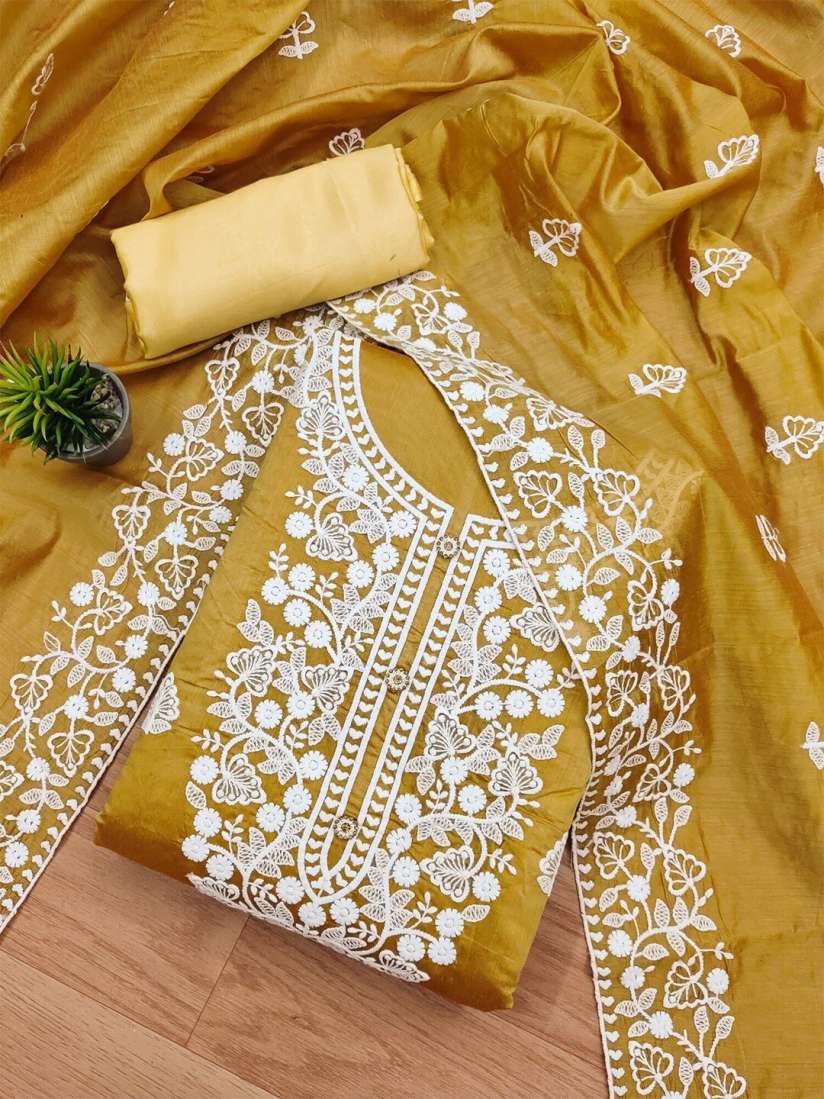 Myntra unstitched dress material shop